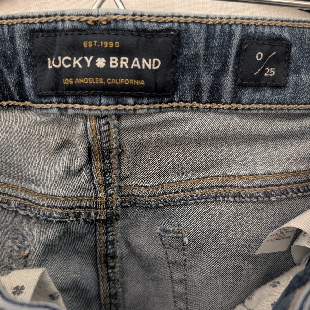 Lucky Brand Lolita Super Skinny Distressed Jeans, Size 0/25 - Picture 13 of 14